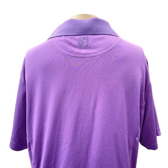 FootJoy Purple Polo Shirt Golf Apparel Cotton Blend Short Sleeve CSTOR Womens L - Picture 10 of 11